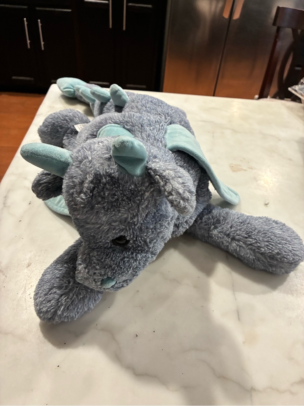 FAO Schwarz Adopt A Pet Enchanted Dragon Stuffed Plush Gray 26”
